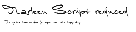 Marleen Script reduced Preview