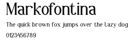 Markofontina Preview