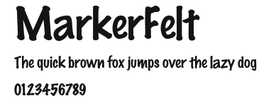 MarkerFelt Preview