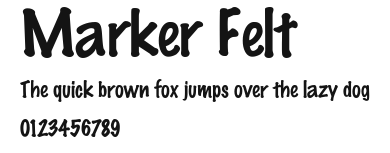 Marker Felt Preview