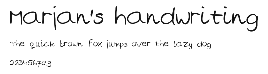 Marjan's handwriting.ttf