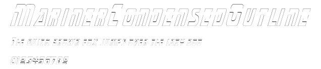 MarinerCondensedOutline Preview