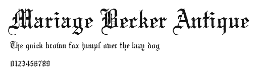 Mariage Becker Antique.ttf