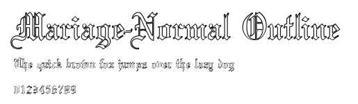 Mariage-Normal Outline.ttf