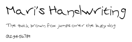 Mari's Handwriting.ttf