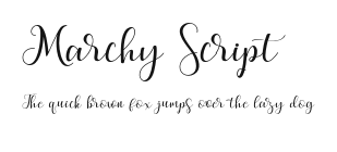 Marchy Script Preview