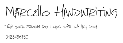 Marcello Handwriting Preview