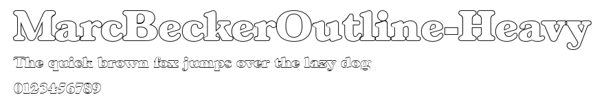 MarcBeckerOutline-Heavy Preview