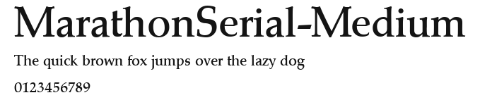 MarathonSerial-Medium Preview