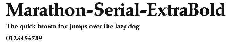 Marathon-Serial-ExtraBold Preview