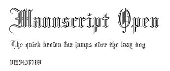 Manuscript Open.ttf