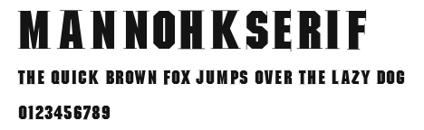 MannohKSerif Preview