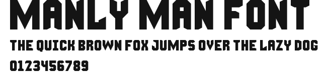 Manly Man Font Preview