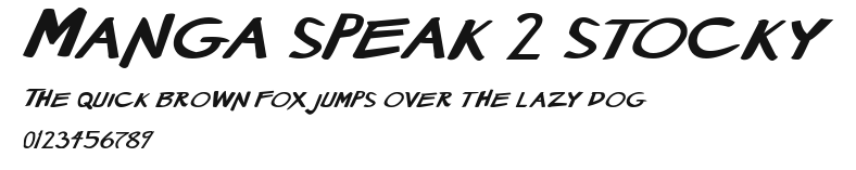 Manga speak 2 stocky.ttf