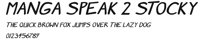 Manga speak 2 stocky.ttf