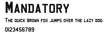 Mandatory.ttf