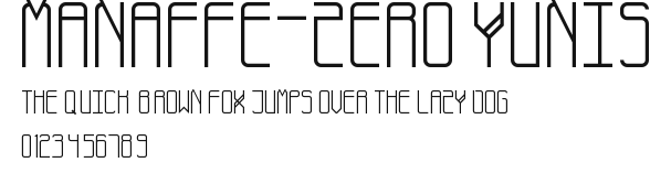 Manaffe-Zero Yunis.ttf