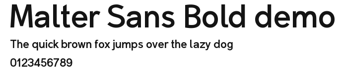 Malter Sans Bold demo.otf