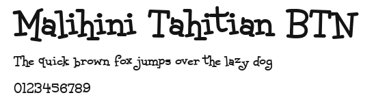 Malihini Tahitian BTN.ttf