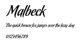 Malbeck.ttf