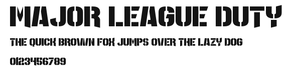 Major League Duty.otf