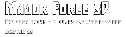 Major Force 3D Preview