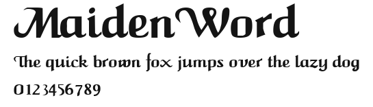 MaidenWord Preview