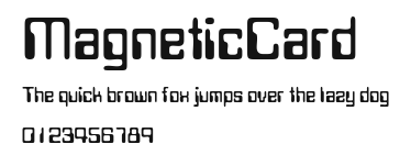 MagneticCard.ttf