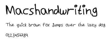 Macshandwriting.ttf