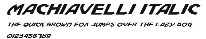 Machiavelli Italic Preview