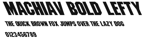 Machiav Bold Lefty Preview