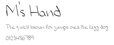 M's Hand Preview