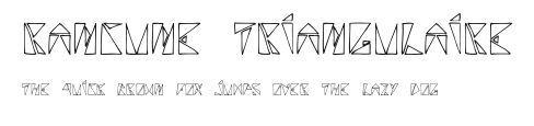 rancune triangulaire.otf