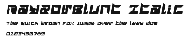 RayzorBlunt Italic.ttf