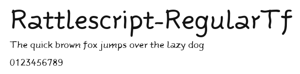 Rattlescript-RegularTf Preview