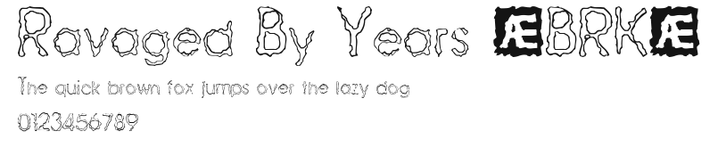 Ravaged By Years (BRK).ttf