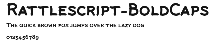 Rattlescript-BoldCaps Preview