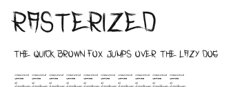 Rasterized .ttf