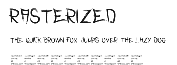 Rasterized .otf