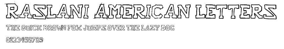 Raslani American letters Preview