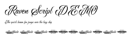 Raven Script DEMO.ttf
