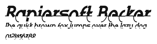 Rapiersoft Becker.ttf