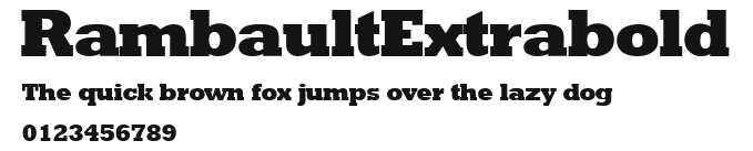 RambaultExtrabold Preview