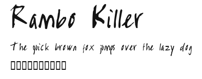 Rambo Killer .ttf