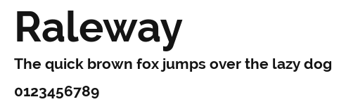 Raleway Preview