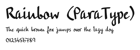 Rainbow (ParaType) Preview