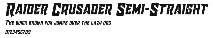 Raider Crusader Semi-Straight Preview
