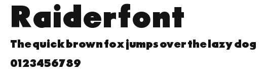 Raiderfont Preview