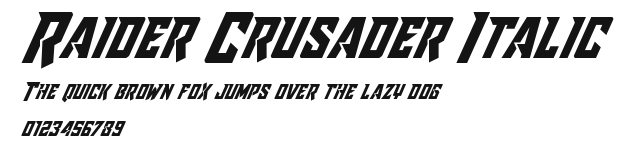 Raider Crusader Italic.ttf