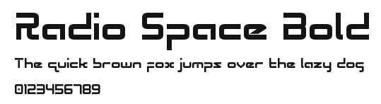 Radio Space Bold Preview